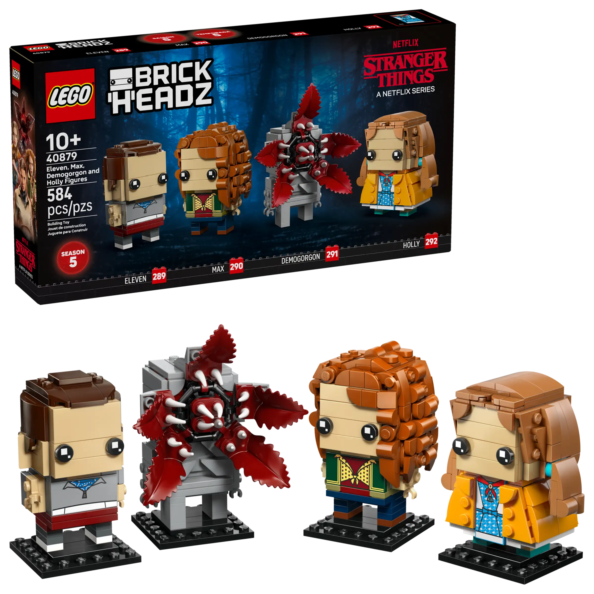 LEGO BrickHeadz Stranger Things 40879 Eleven Max Demogorgon and Holly Figures 1