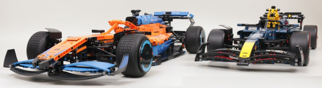 LEGO Technic 42206 Oracle Red Bull Racing RB20 F1 Car 42141 McLaren Formula 1 Race Car comparison 24 1024x280