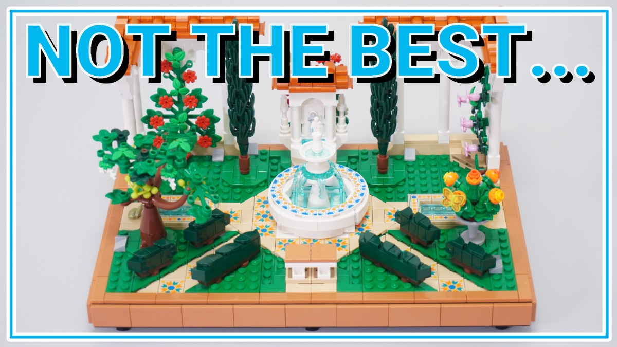 LEGO Icons 10359 Fountain Garden is impressive, when alone