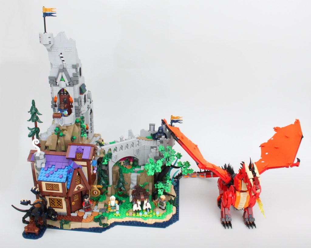 LEGO Ideas 21348 red dragons tale dungeons and dragons review 9 1024x818