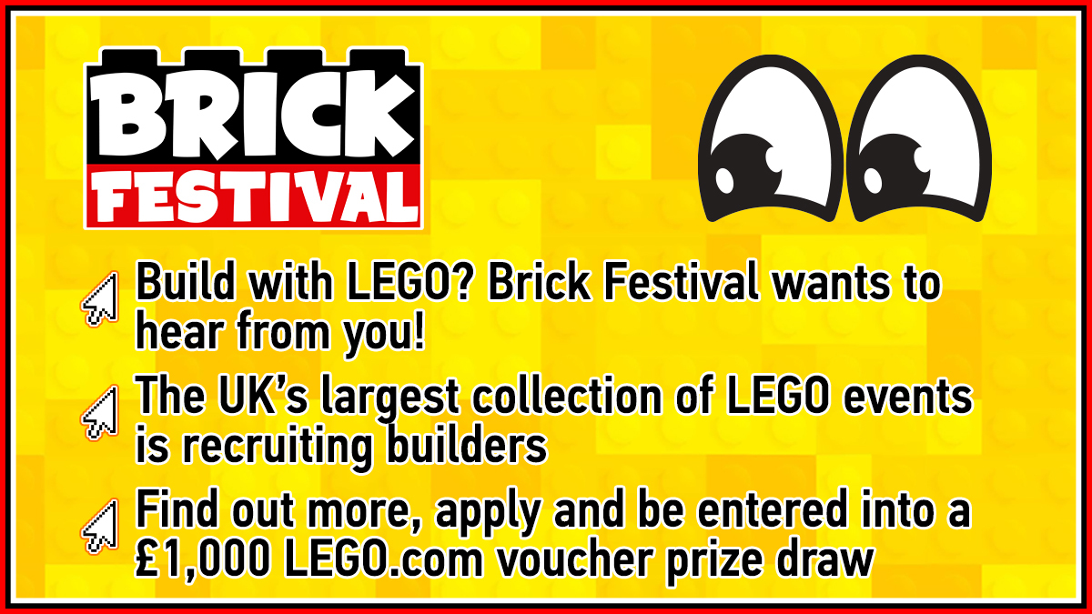 Brick Festival is looking for LEGO builders – and has £1,000 to give away