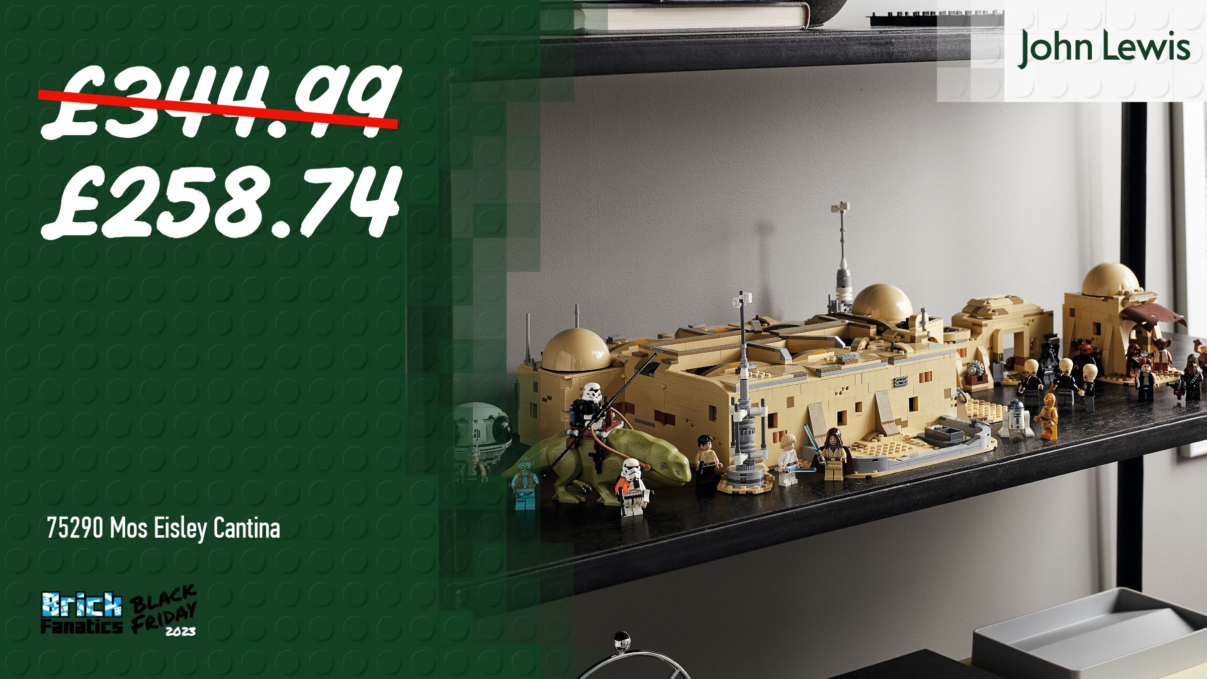 Unbeatable Black Friday savings on LEGO Star Wars Mos Eisley Cantina