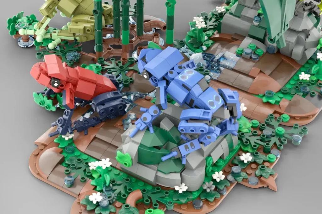 LEGO Ideas rainforest frogs 4 1024x683