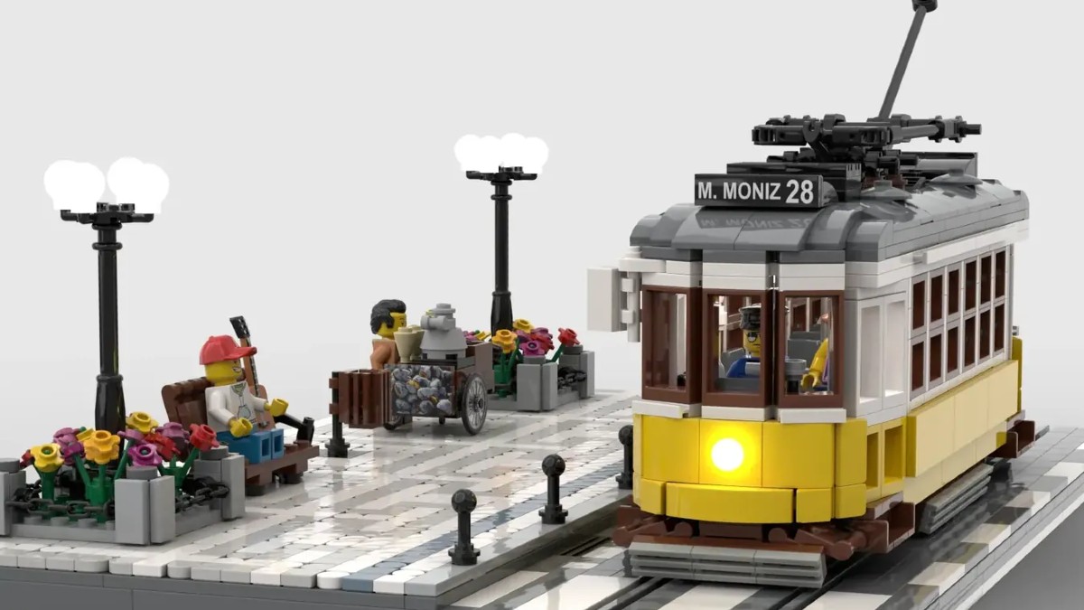 Brick-built Lisbon tram pulls into second 2022 LEGO Ideas review
