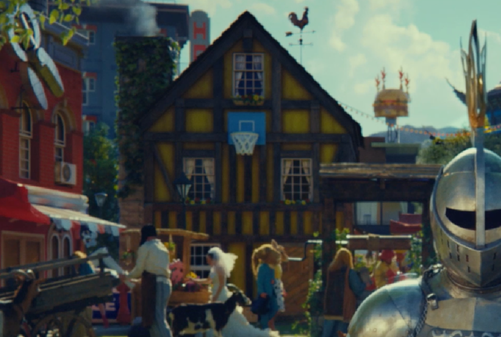 LEGO Rebuild the World Knight Advert timbered yellow house 1024x688