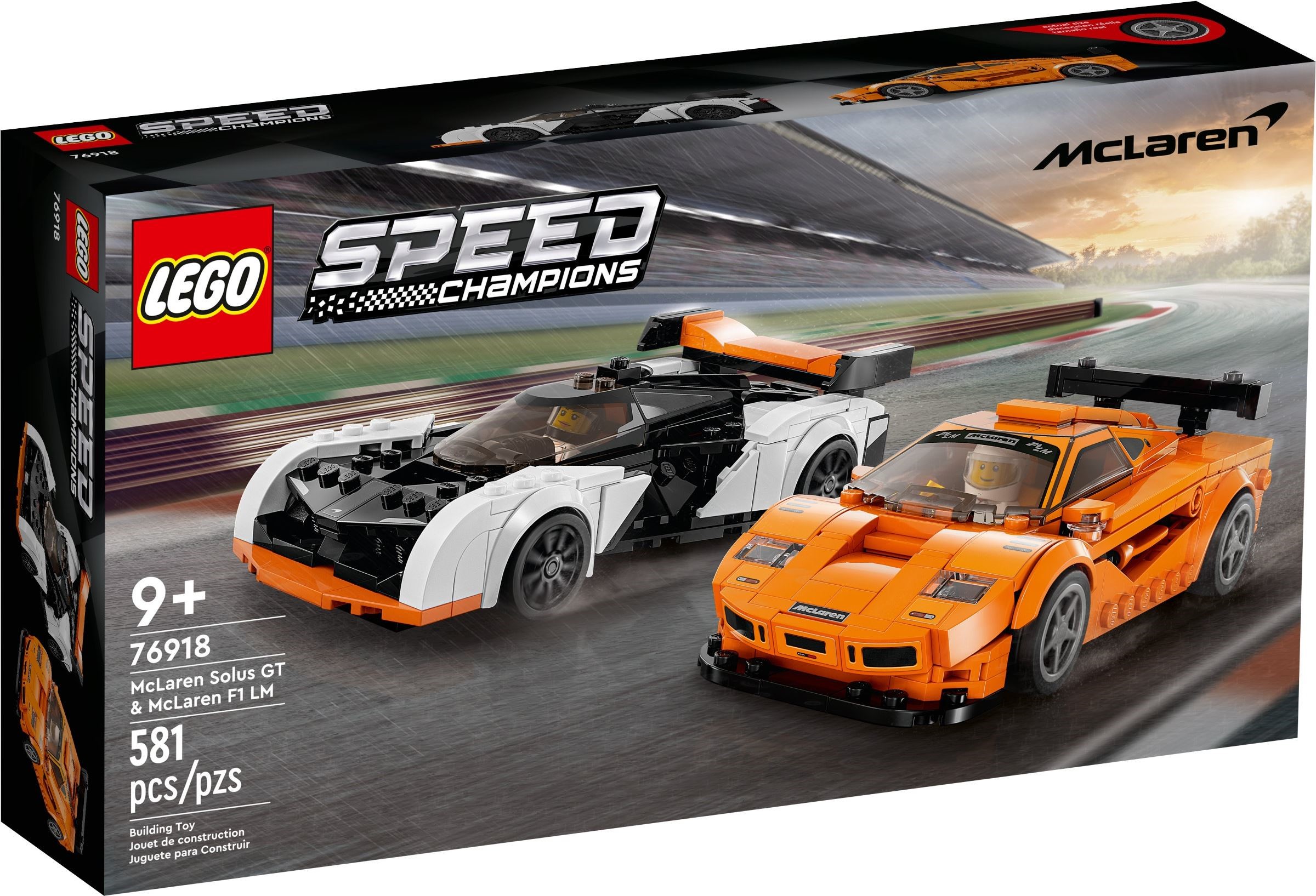 LEGO Speed Champions 76918 McLaren Solus GT McLaren F1 LM box