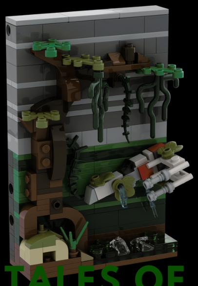 LEGO tales of dagobah brick chain