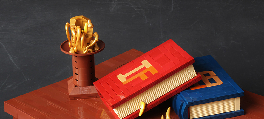 Brick Pic of the Day: Just a little light reading before bed