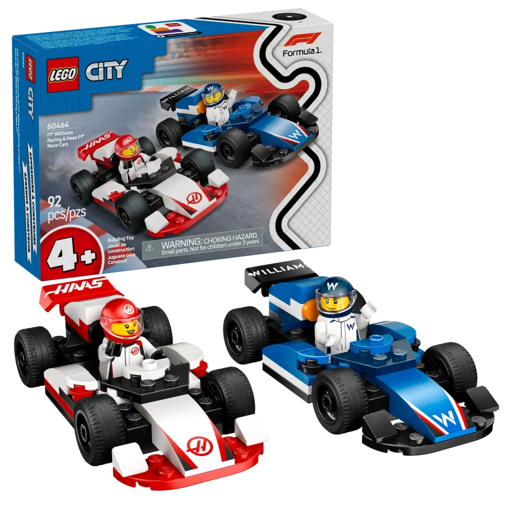 LEGO City 60464 F1 Williams Racing Haas F1 Race Cars  1024x1024