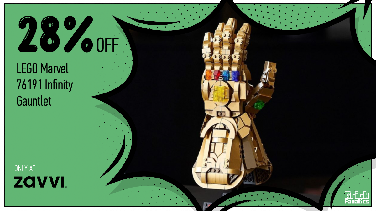 Massive sale on LEGO Marvel 76191 The Infinity Gauntlet continues at Zavvi