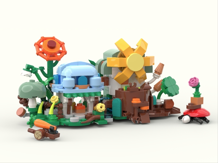 x cara x mini mushroom village