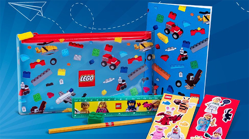 Free LEGO stationery set promotion in the UK