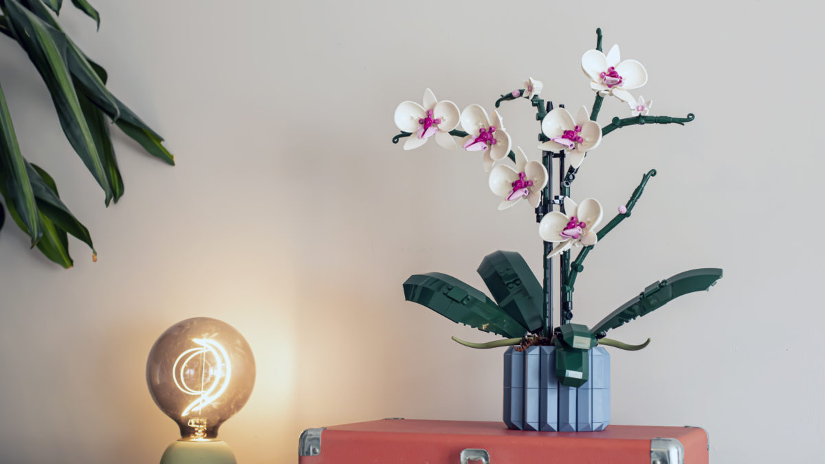 How tall is the LEGO Orchid?