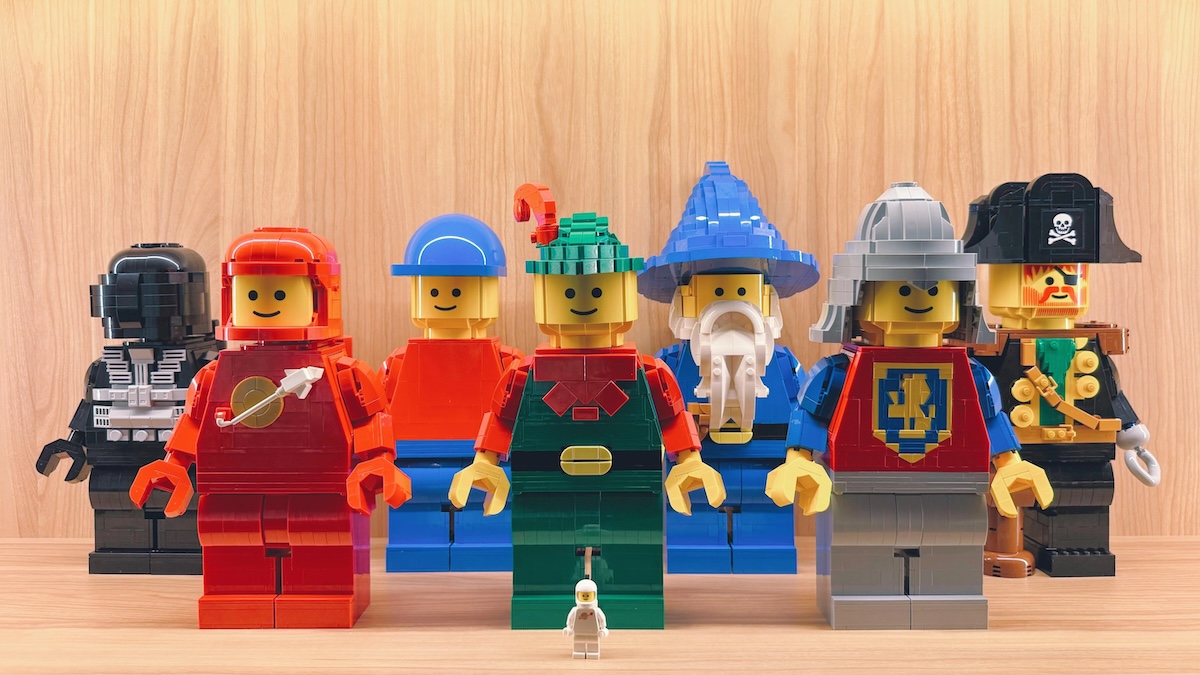 This custom collection shows how much room LEGO Up-Scaled Minifigures have to grow