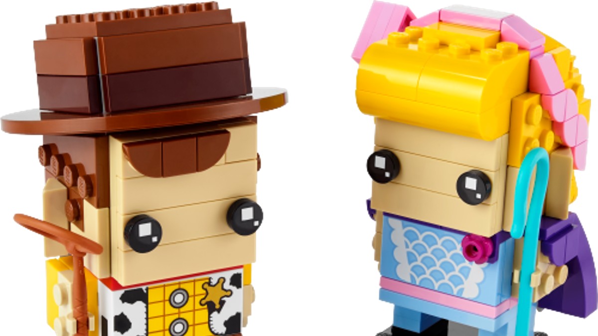 Better look at LEGO Toy Story 40553 Woody and Bo Peep BrickHeadz