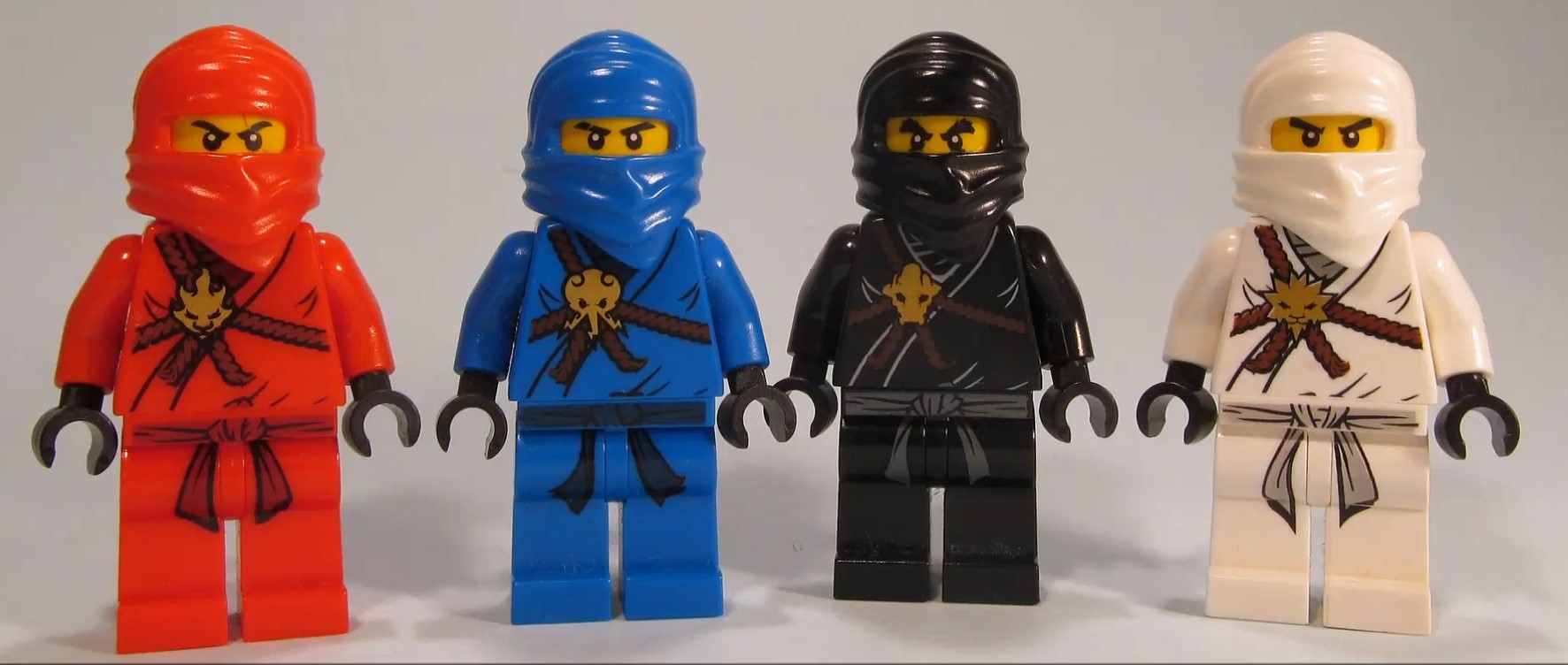LEGO NINJAGO 2011 ALL NINJA SUITS speed build