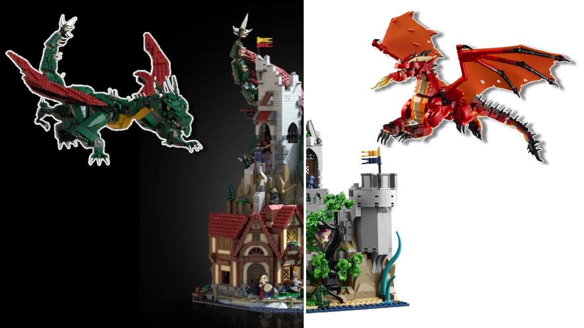 Comparing LEGO Ideas Dungeons & Dragons set to original design