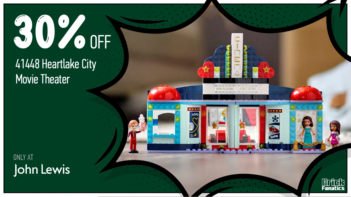 Grab your popcorn for 30% off LEGO Friends 41448 Heartlake City Movie Theater