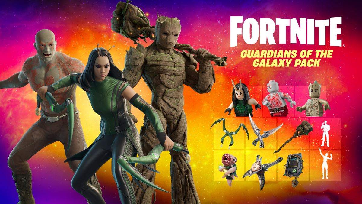 LEGO Fortnite adds Marvel Guardians of the Galaxy three-pack 