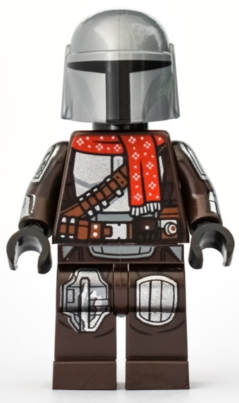 Christmas Mandalorian minifigure