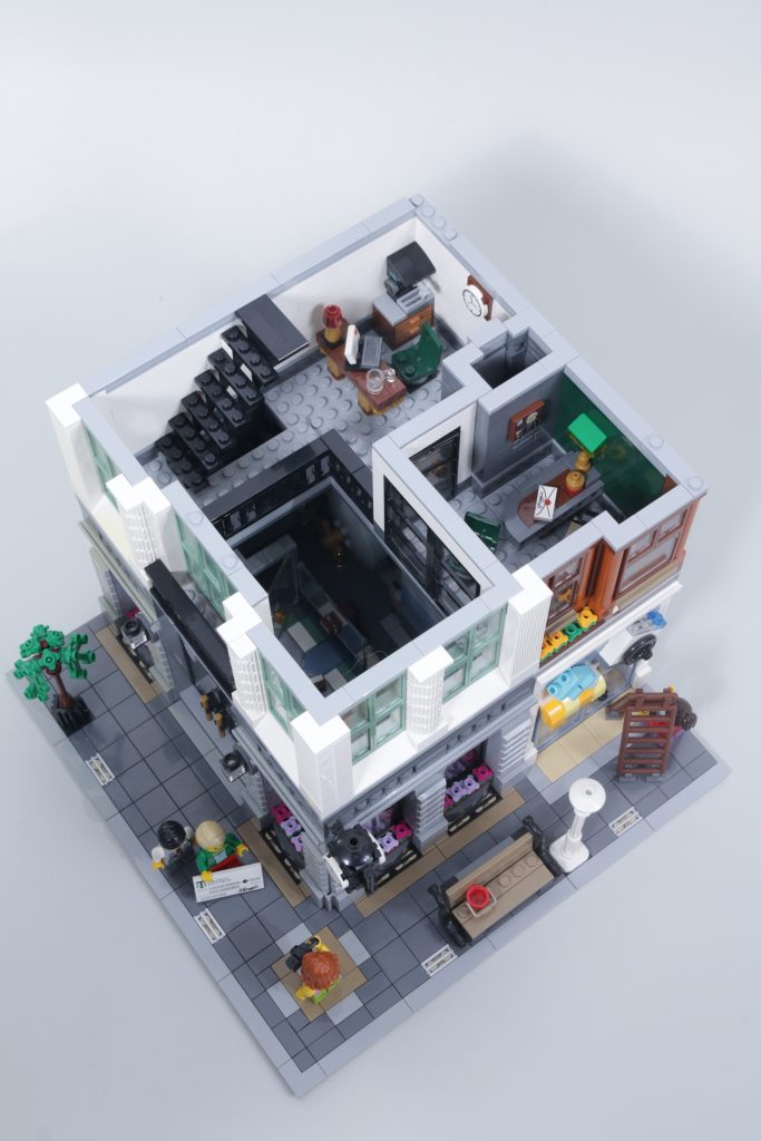 LEGO Icons 10350 Tudor Corner second review plus comparison with 10251 Brick Bank and 10270 Bookshop 15 683x1024