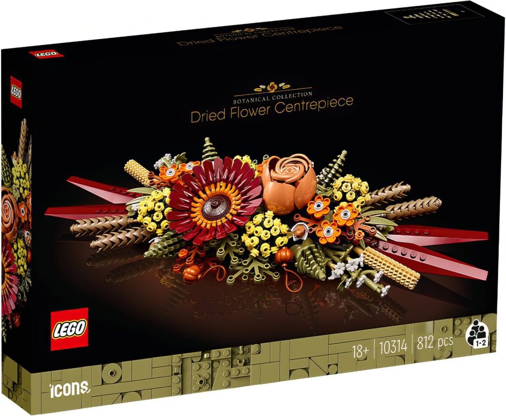 LEGO Botanical Collection 10314 Dried Flower Centrepiece box front 1024x843
