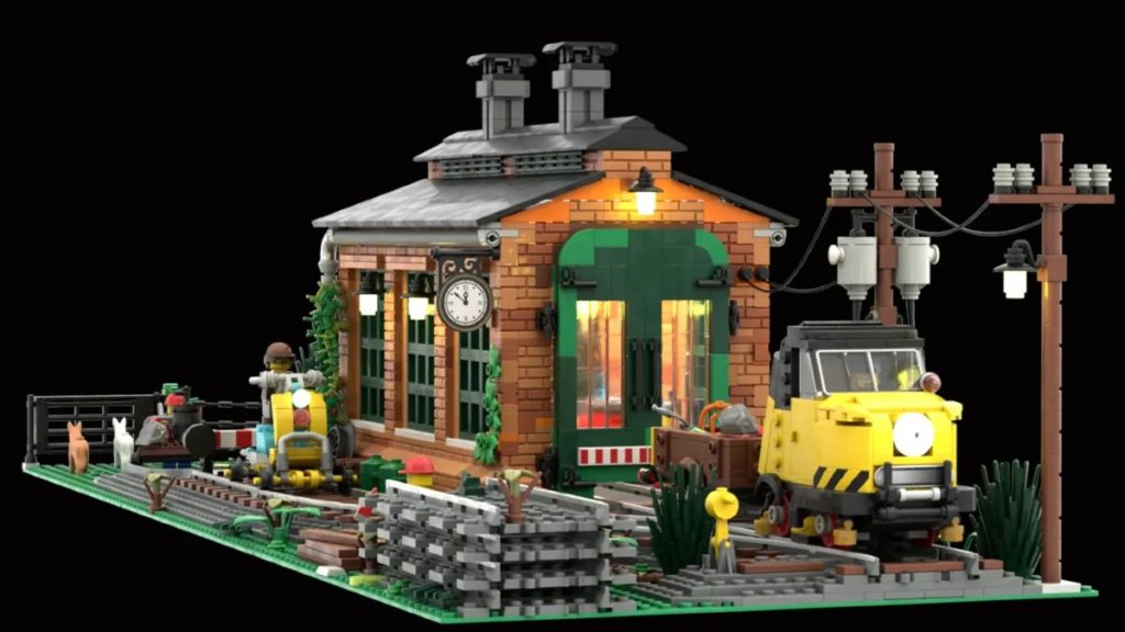 LEGO Ideas train shed 1024x576