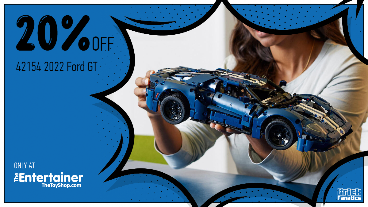 Get a massive 20% off LEGO Technic 42154 2022 Ford GT