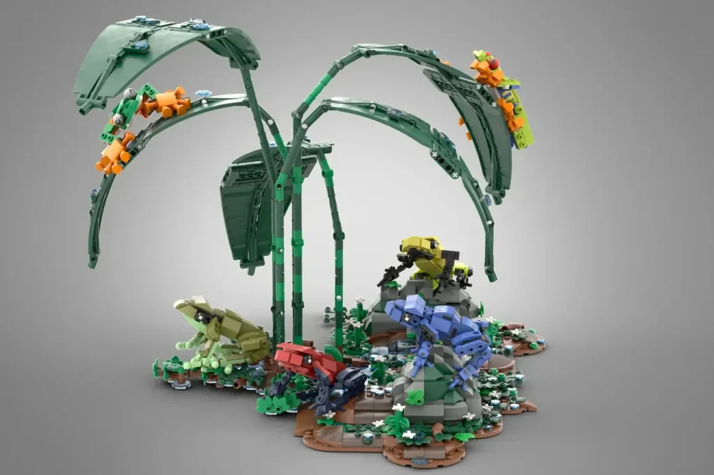 LEGO Ideas rainforest frogs 1 1024x682