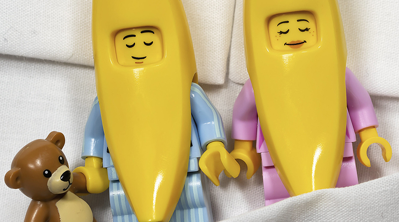 Brick Pic of the Day: Banana bedtime