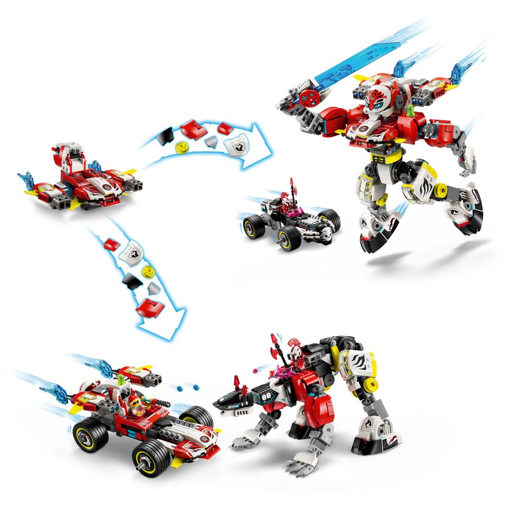 71497 LEGO Coopers Tiger Mech und Zero s Hot Rod Auto 3
