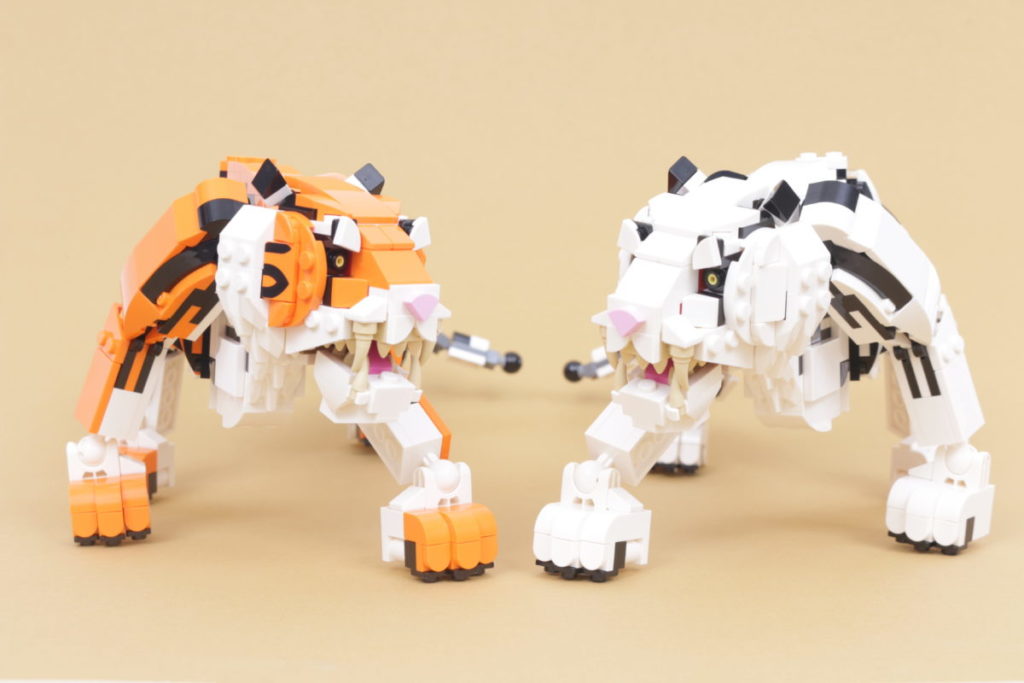 How to recolour LEGO Creator 3 in 1 31129 Majestic Tiger white 29 1024x683