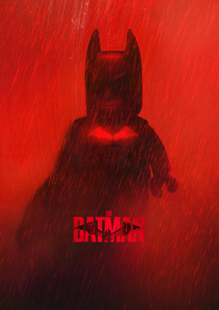 LEGO Batman brick built poster full