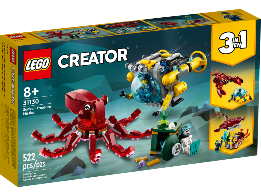 LEGO Creator 3 in 1 31130 Sunken Treasure Mission 1 1024x768