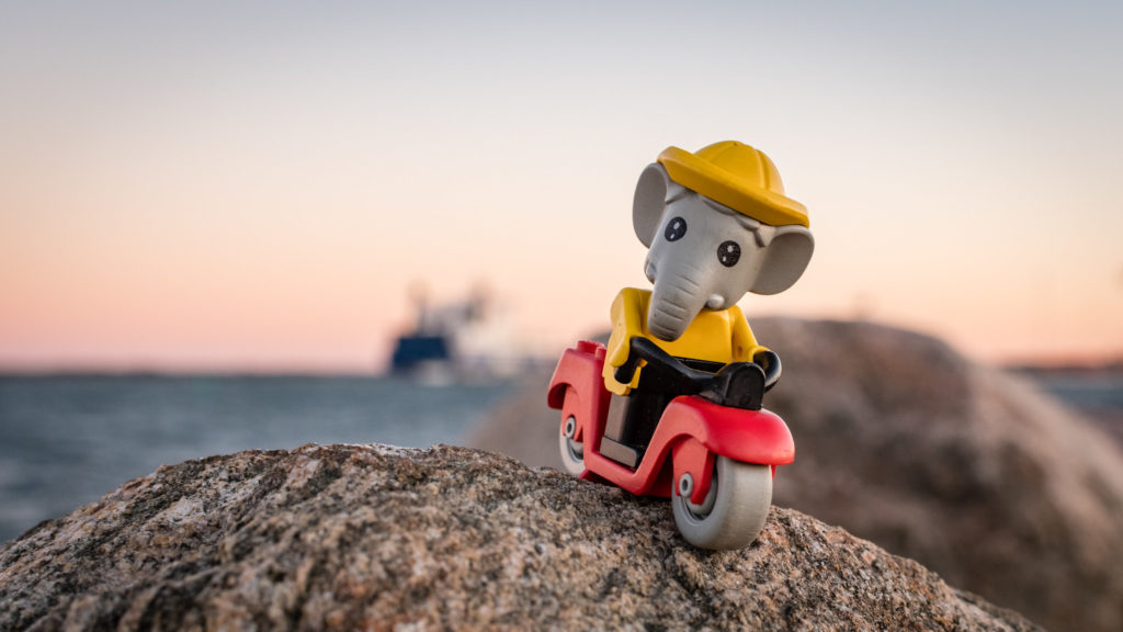 Brick Pic of the Day: Early morning elephant ride