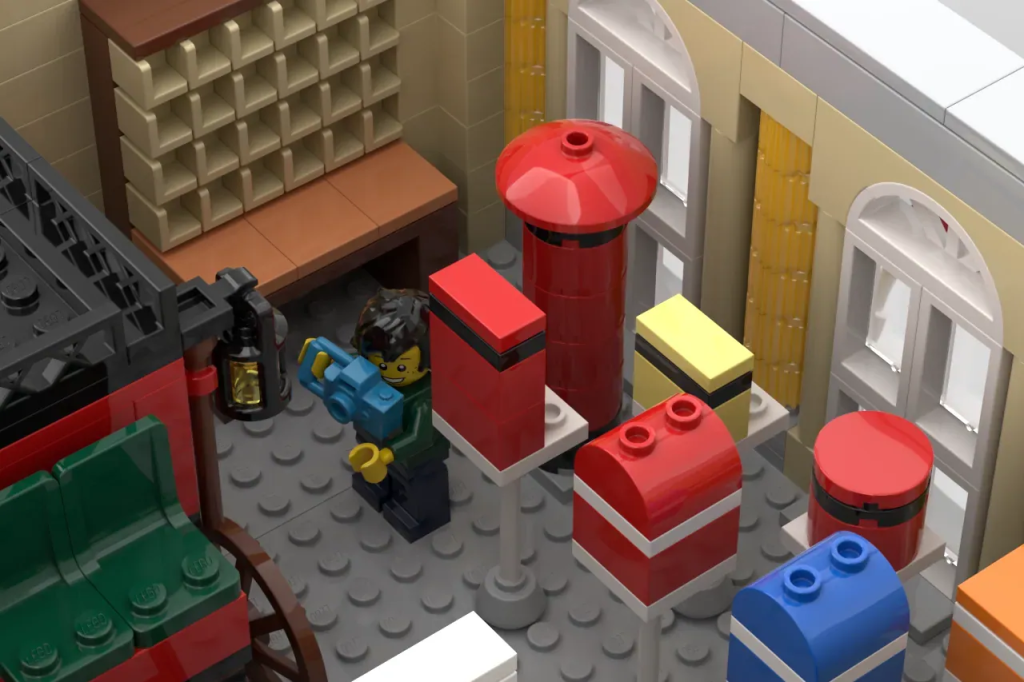 LEGO Ideas Modular Post Office in Neoclassical Style 8 1024x682