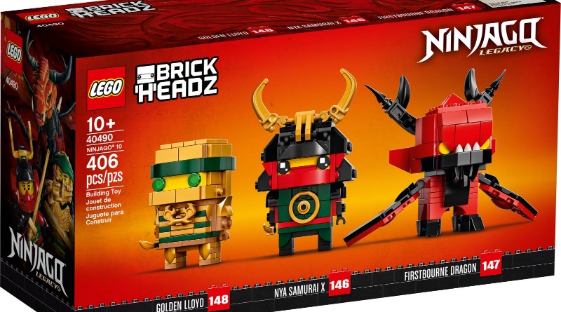 LEGO BrickHeadz 40490 NINJAGO 10 is back in stock