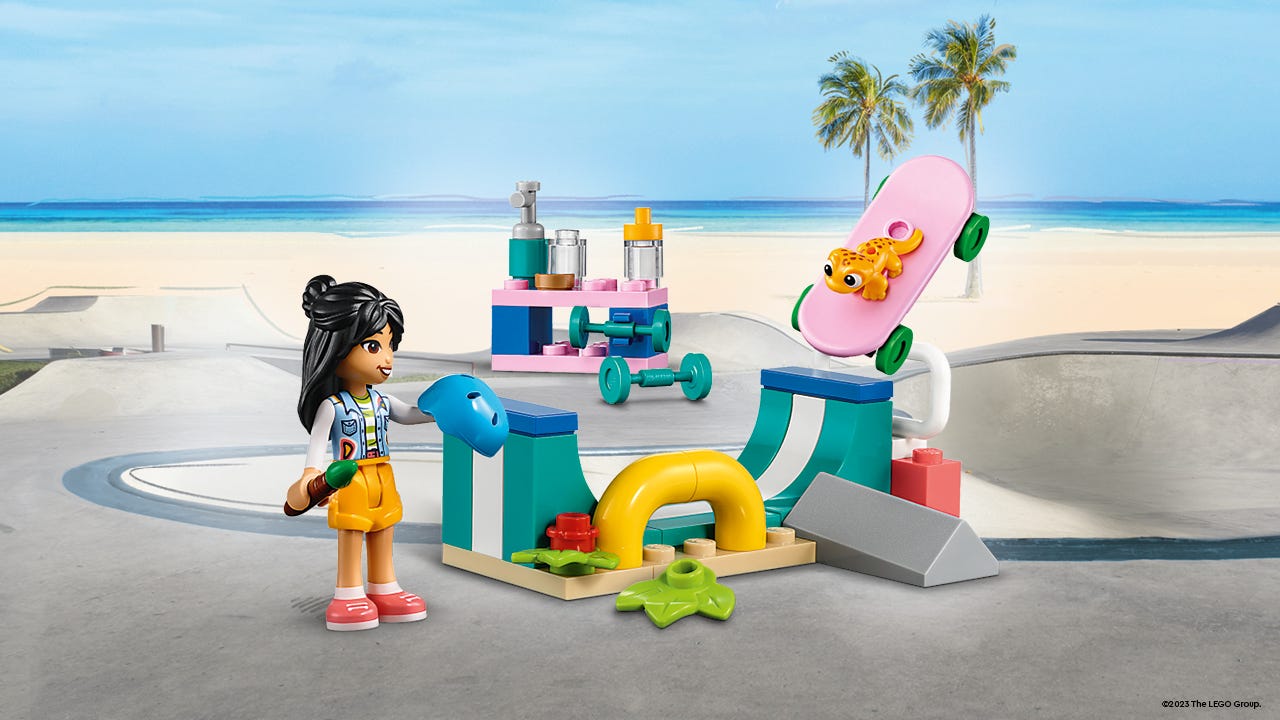 Free LEGO Friends 30633 Skate Ramp polybag available from official stores