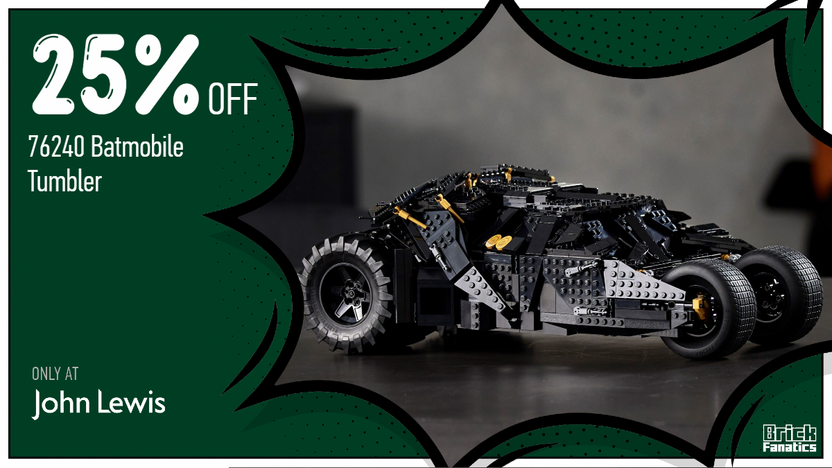 Gotham's finest: Save big on LEGO DC Batman 76240 Batmobile Tumbler