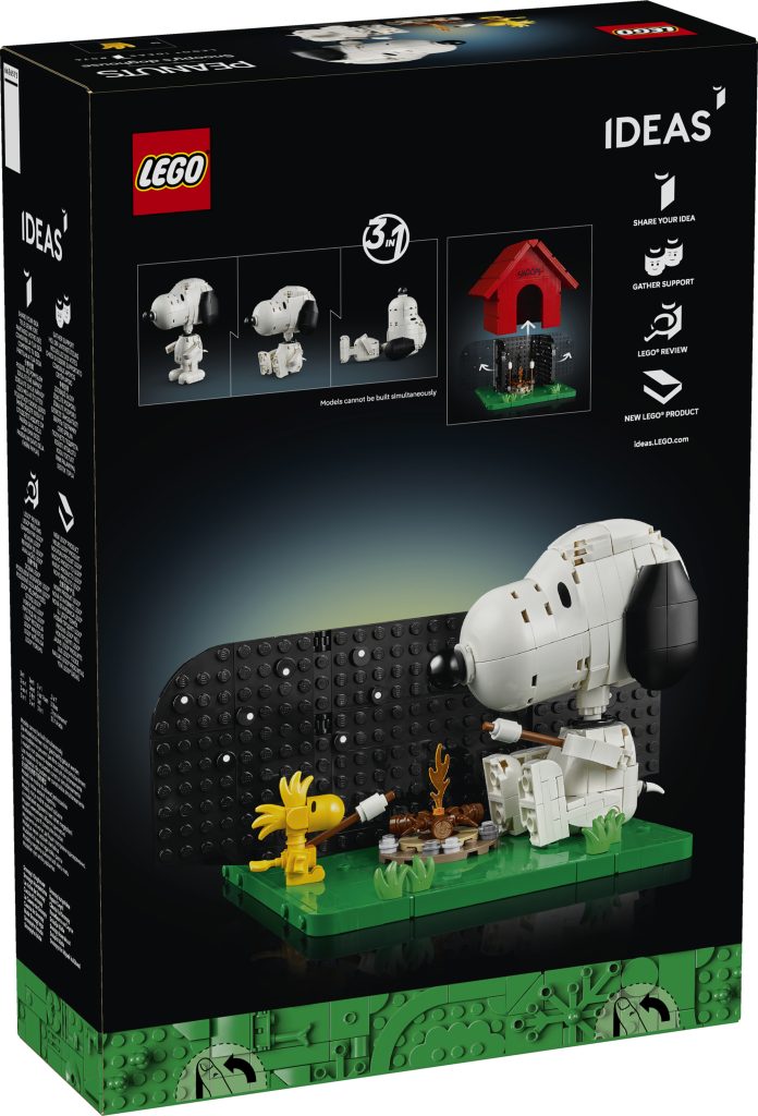LEGO Ideas 21368 Peanuts – Snoopys Doghouse box back 696x1024