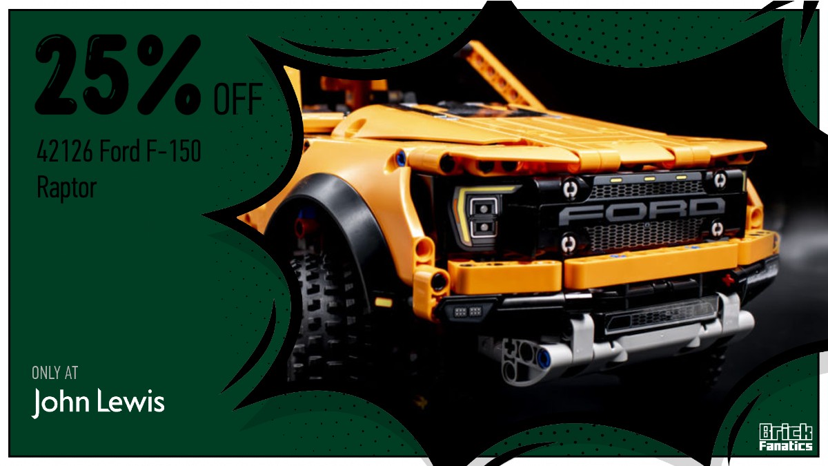 Keep on truckin' with 25% off LEGO Technic 42126 Ford F-150 Raptor