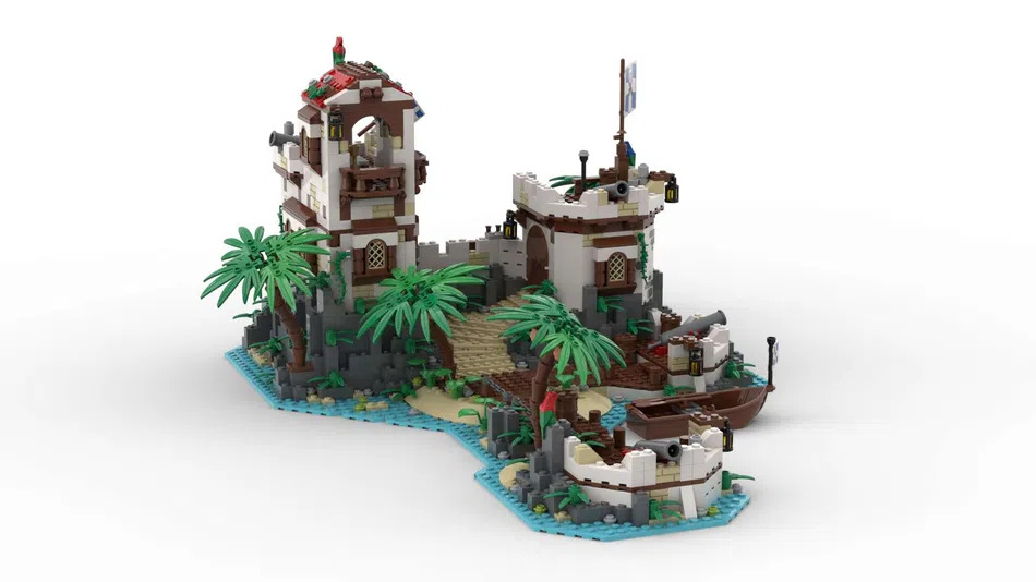 LEGO Ideas Imperial Island Fortress Front