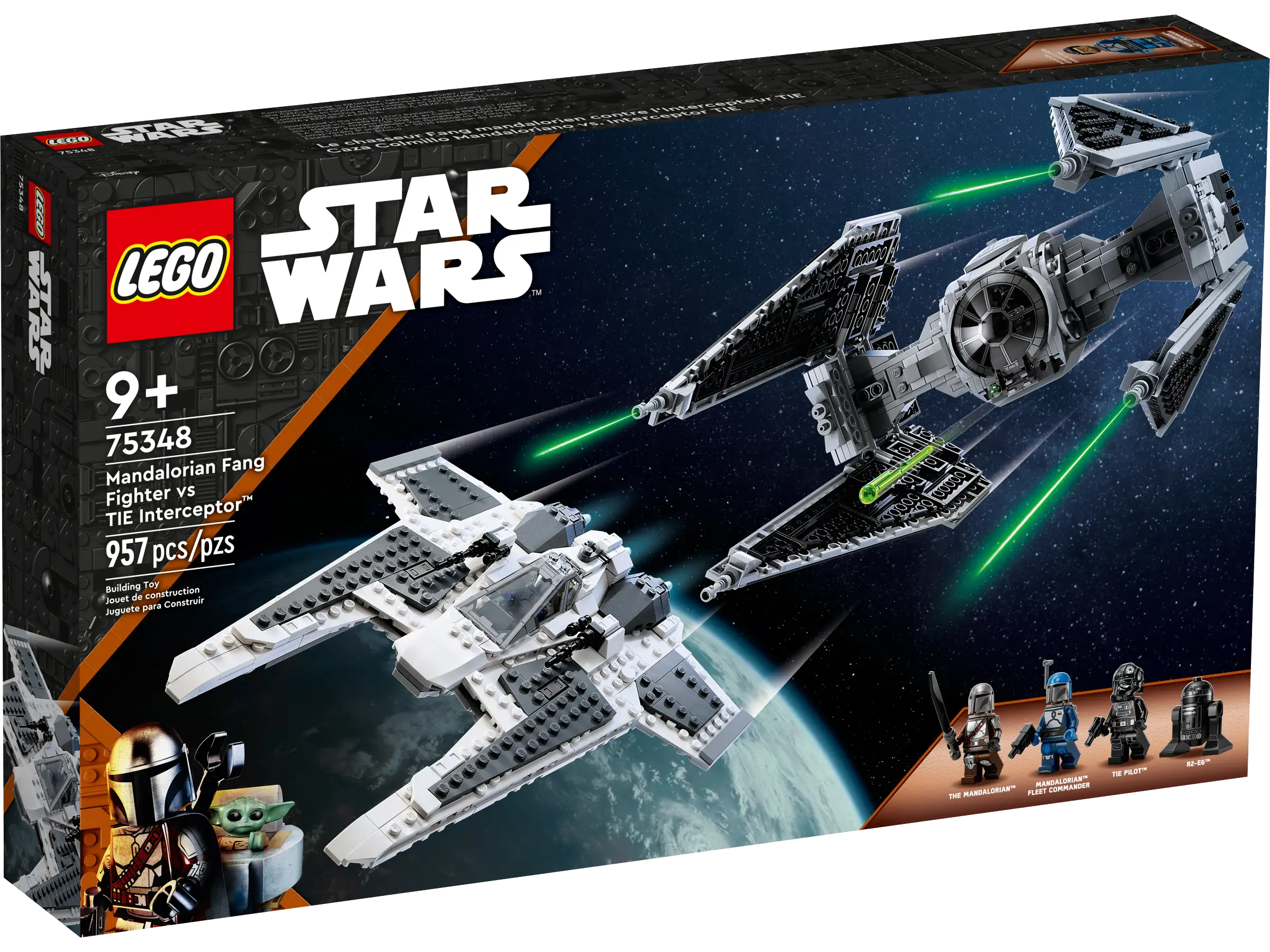 LEGO Star Wars 75348 Mandalorian Fang Fighter vs. TIE Interceptor 2