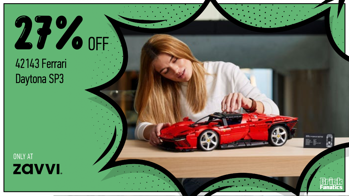 Even bigger discount on LEGO Technic 42143 Ferrari Daytona SP3 at Zavvi