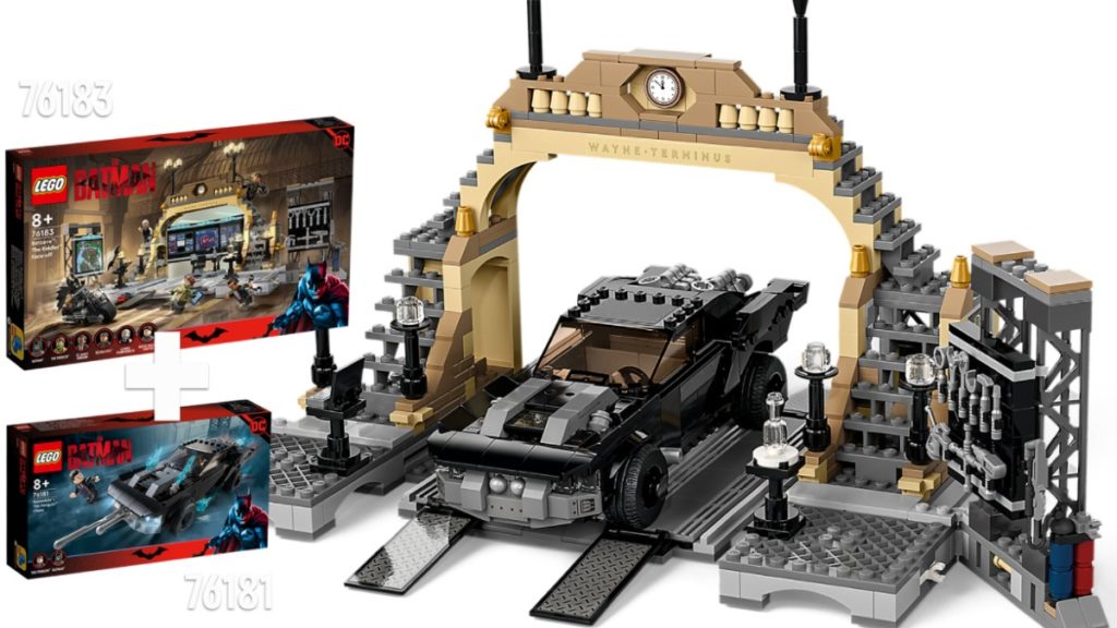 LEGO The Batman 76183 Batcave The Riddler Face off Batmobile featured 1024x576