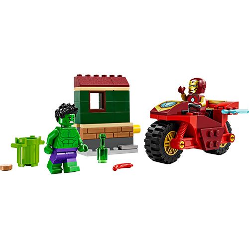 LEGO Marvel 76287 Iron Man with Bike and The Hulk 5