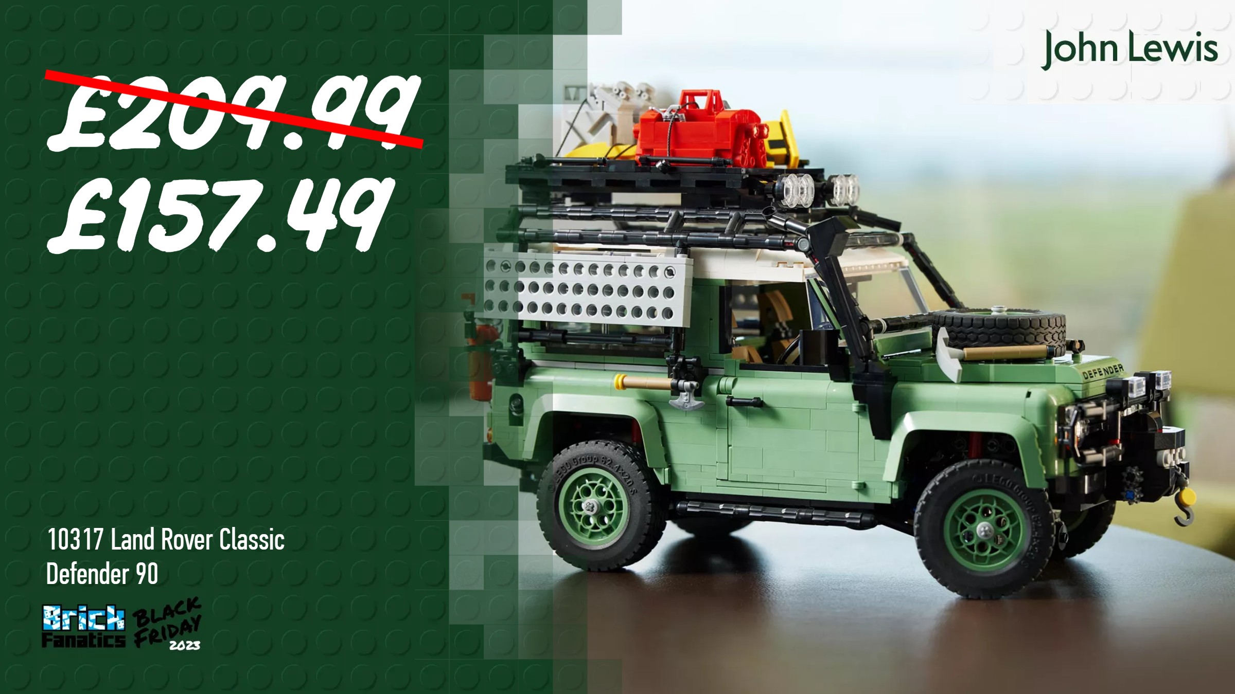 Back in stock: Grab a huge Black Friday discount on LEGO Land Rover Classic Defender