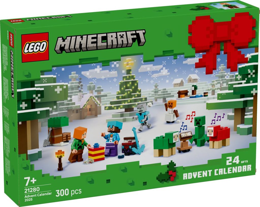 LEGO Minecraft 21280 Advent Calendar 2025 box front 1024x816
