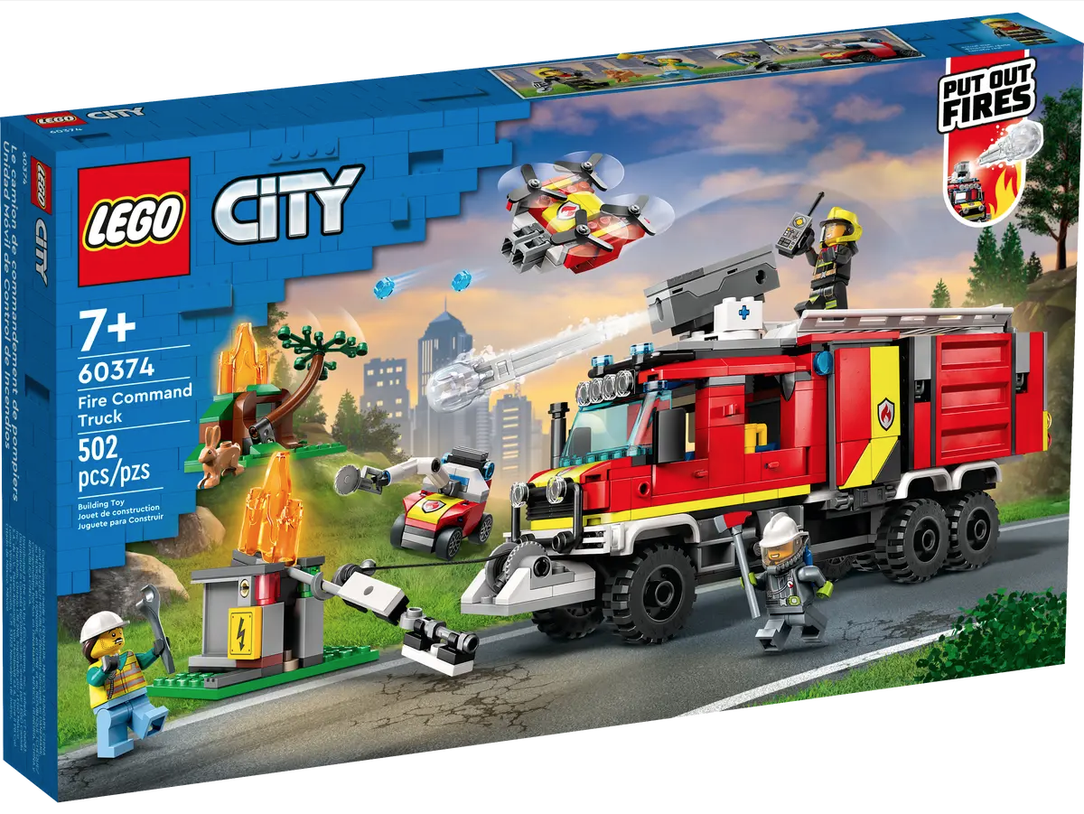LEGO City 60374 Fire Command Truck box front