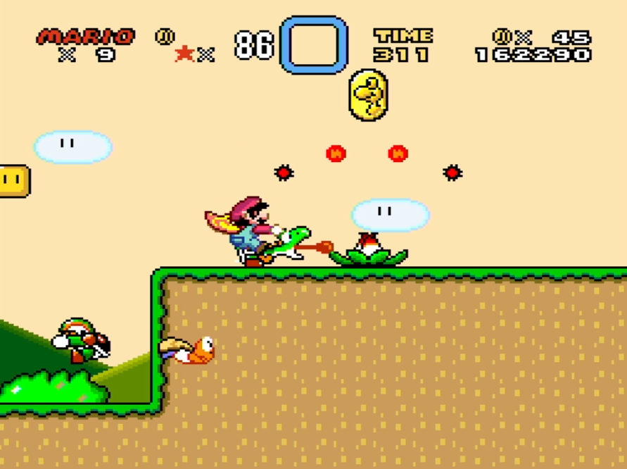 super mario world screenshot